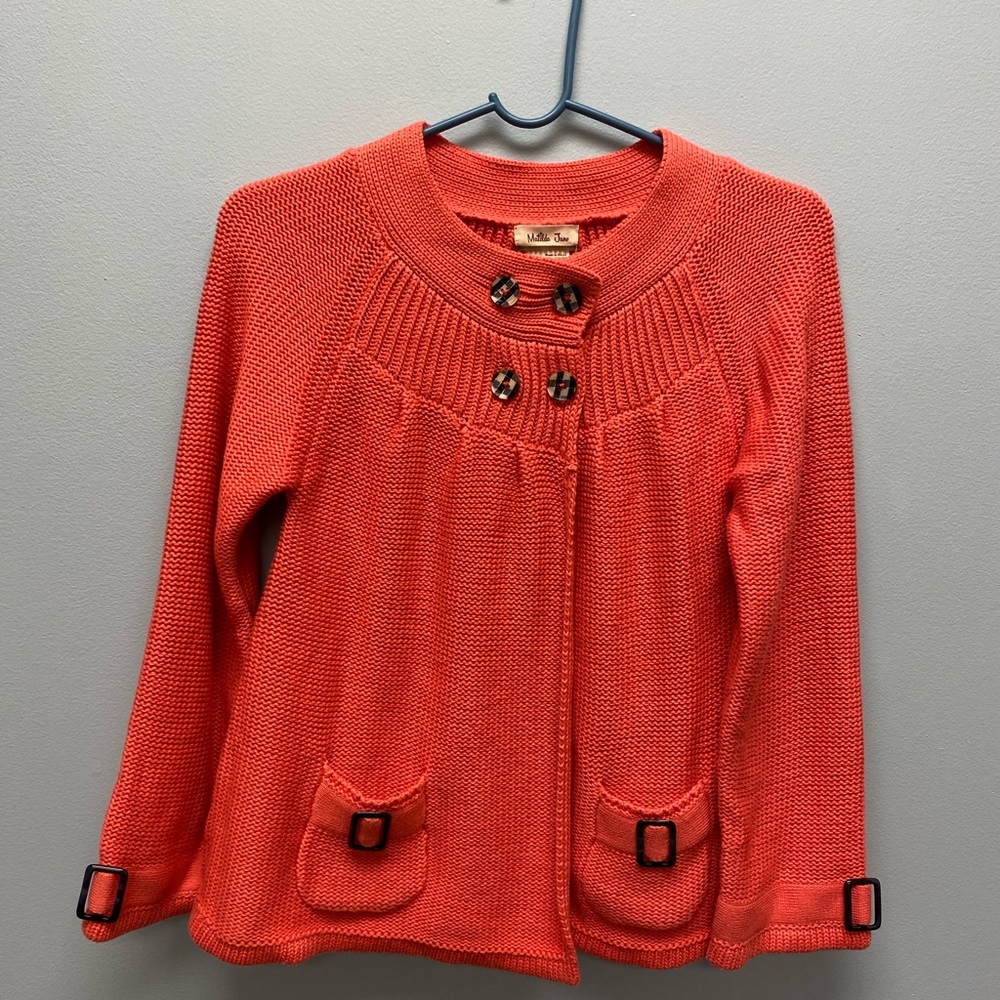 Matilda Jane Secret Fields Flutterby Wing Sweater Cardigan Girls, size 10